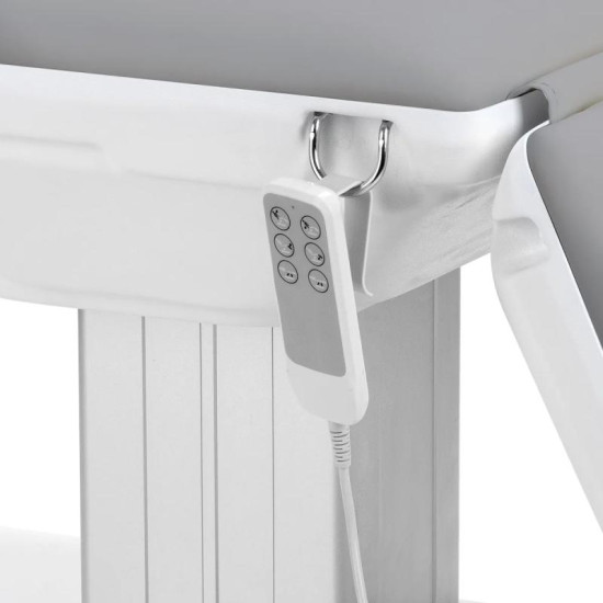 Elektrické kozmetické kreslo SILLON Eclipse 3 motory sivé