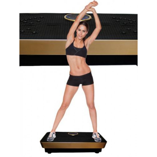 Vibračná plošina Fitpal Slim s magnetoterapiou + popruhy + hudba + ovládač, strieborná Vibračná plošina Fitpal Slim s magnetoterapiou + popruhy + hudba + ovládač, strieborná