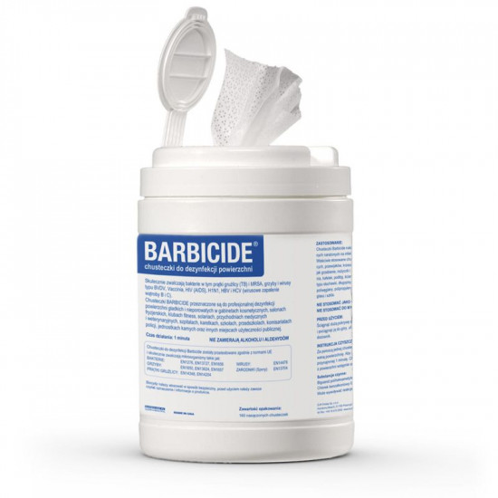 Barbicide Wipes Obrúsky na dezinfekciu povrchov 100 ks Barbicide Wipes Obrúsky na dezinfekciu povrchov 100 ks