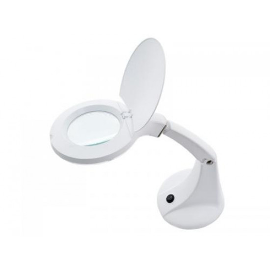 Kozmetická lupa lampa Elegante MINI 36 LED SMD 5D na stôl, biela